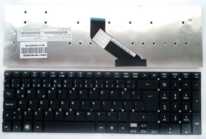 Acer 5755, Acer 5830, Acer V3-531, V3-551, V3-571, V3-731, V3-771, V3-772, E1-522, E1-530, E1-532, E1-570, E1-572, E5-511, Klavye Türkçe mp-10k36tq-69