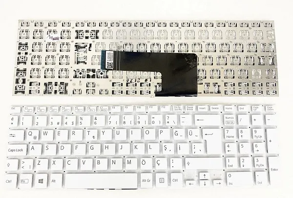 Sony SVF15, Sony SVF15A, Sony SVF15E, Sony SVF15A16CXB, Sony SVF15N17CXB Klavye Türkçe Beyaz AEHK9A001103A