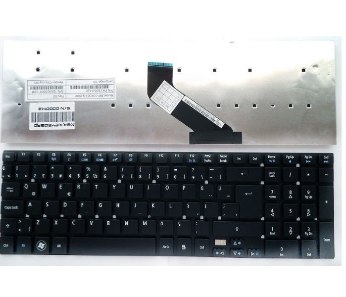 Packard Bell P5WS0 P5WE0 TS11 TS11HR LS11HR TS11SB LK13BZ TS13 TS13-HR TS13HR P5WS0 Notebook Klavye TR