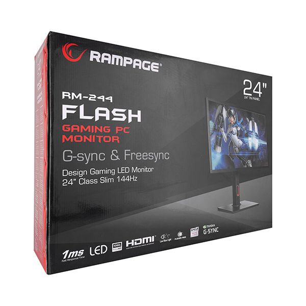Rampage RM-244 FLASH 24 144Hz A+ TN Panel 1ms Full HD Flat PC Led Gaming Oyuncu Monitörü