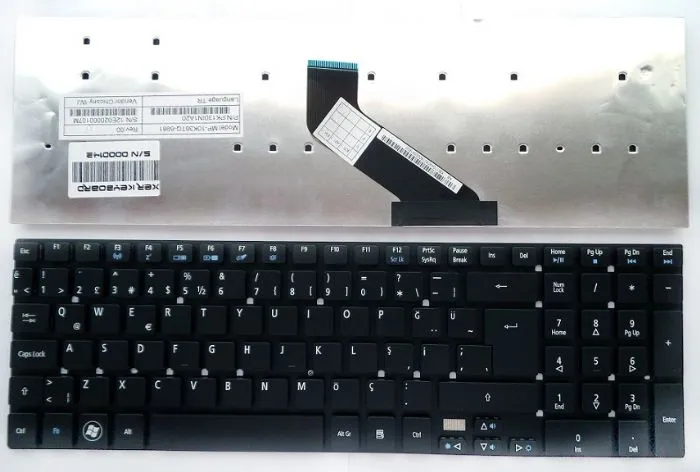 Acer Aspire Q5WV1 Z5WE1 Z5WE3 Z5WV2 Z5WAL V5WE2 PB71E05 PB71 VA70 Z5WE1 Z5WE3 V5WE2 Klavye Türkçe mp-10k36tq-6981w