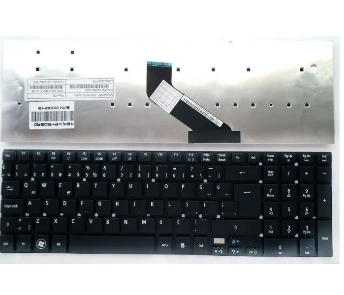 Packard Bell TS13SB TS44 TS44HR TS44SB TSX66HR TV44HC TV44HR TV43CM TV44CM TV43HC TV43HR TV44HC TV44HR Notebook Klavye TR