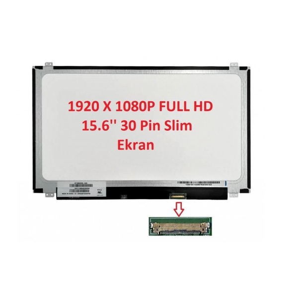 HP 255 G7 Notebook Lcd Ekran Panel 15.6 Led Slim Dar Soket Full Hd 1920*1080