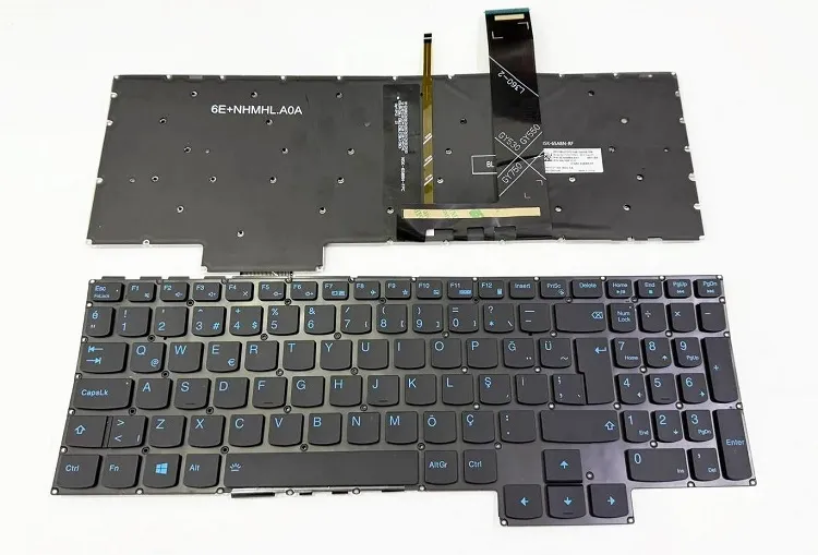 Lenovo ideaPad Gaming 3-15IMH05 Notebook Klavye (Siyah Aydınlatmalı TR Mavi Tuş)
