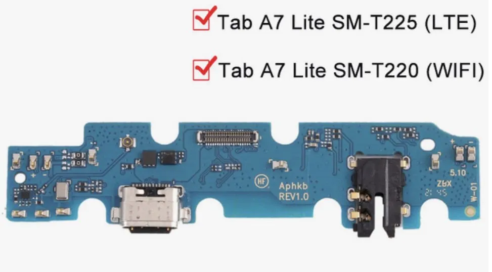 Samsung Galaxy Tab A7 SM-T220 T225 Şarj Soket Board