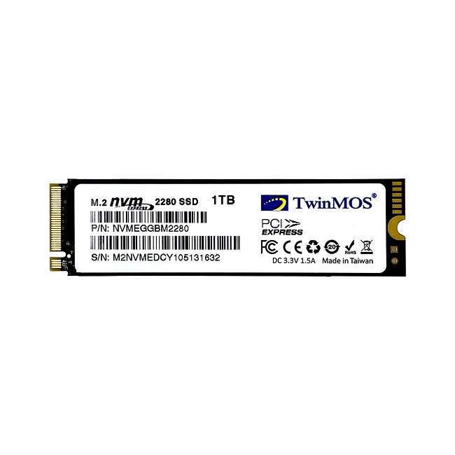 TwinMOS 1TB AlphaPro NVMe M.2 PCle Gen3 3600-3250MB/s (NVMe1TB2280AP)