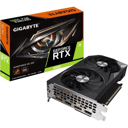 GIGABYTE GeForce RTX 3060 WINDFORCE OC 12GB GDDR6 192 Bit Ekran Kartı