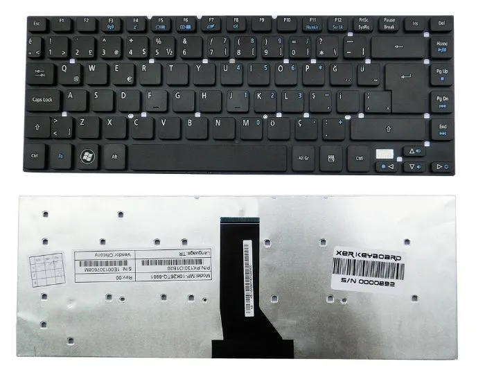Acer ES1-511, Acer E1-410, Acer E1-410G, Acer E1-422, Acer E1-422G Klavye Türkçe