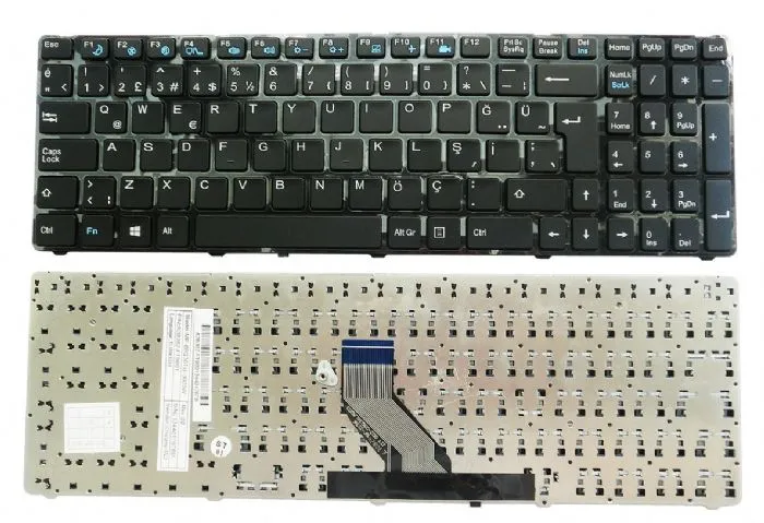 Casper MT50, Casper MT55, Casper CKU, Casper CKY, Casper CHY, Casper CHU, Klavye Türkçe Siyah MP-09Q36TQ-3605W