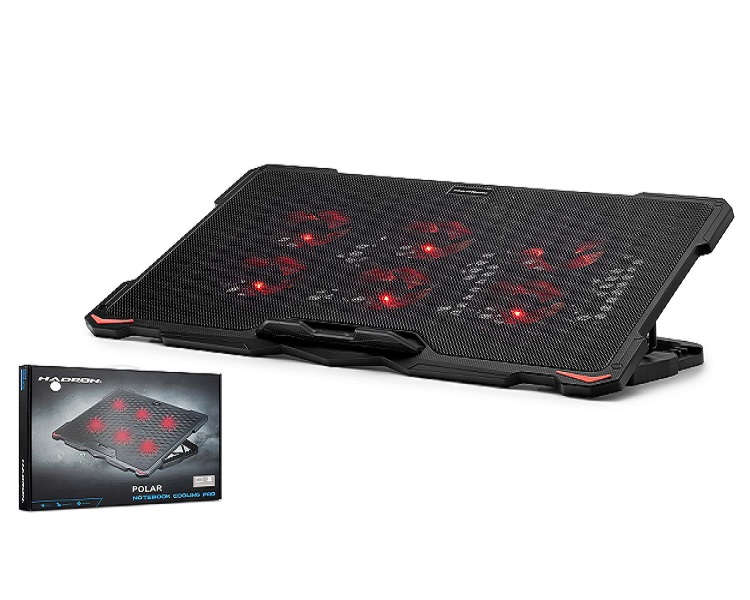 NOTEBOOK SOĞUTUCU LEDLİ 6 FANLI HADRON POLAR(2013) 
