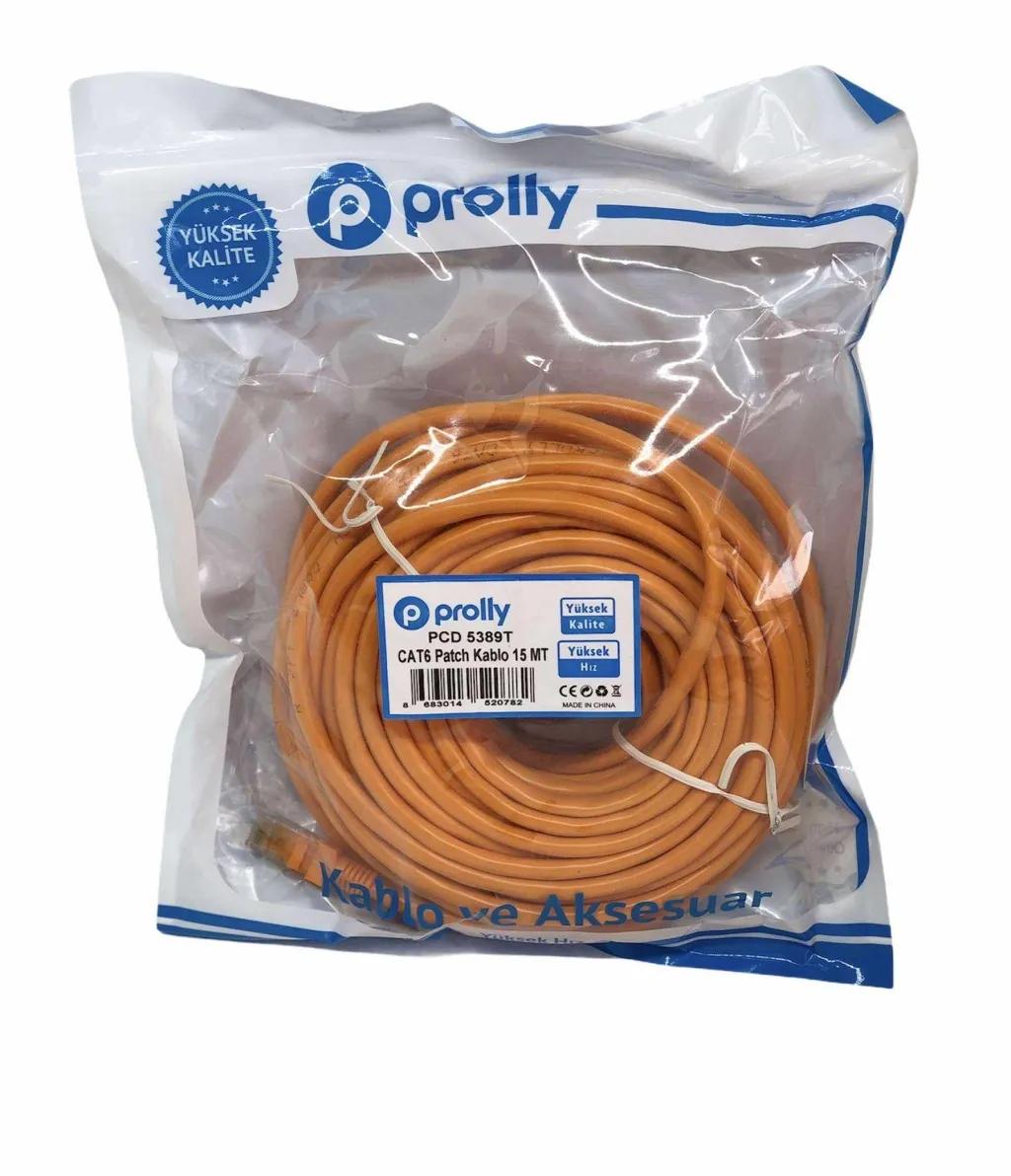 Prolly PCD 5389T CAT6 Patch Kablo 15 Metre
