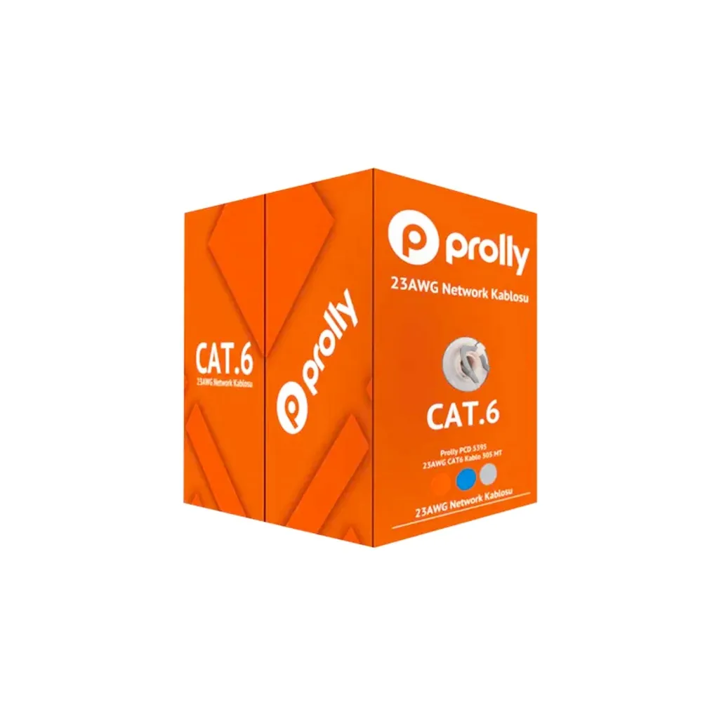 Prolly PCD5394G CAT6 23 Awg Kablo 305 Metre