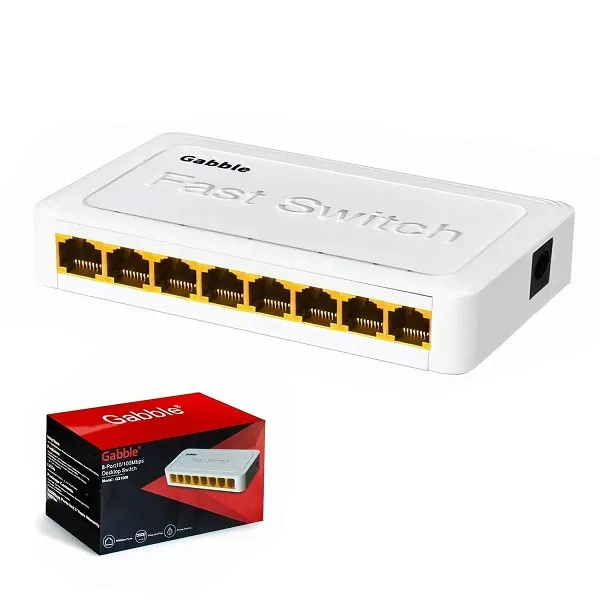 Gabble GAB-SWC08 8 Port Megabit Ethetnet Switch 