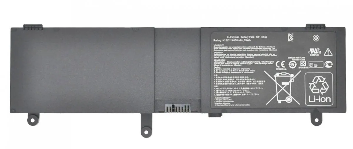 Asus C41-N550 N550 ROG G550 G550J G550JK N550J N550Ja Q550 Q550LF Q550L Batarya