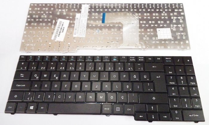 Casper MB50II1 MB50IA1 MB50 MB51 MB55 Casper CMY Klavye Türkçe Siyah MP-09R16TQ-36033W MP-09r16TQ-36031 82b382.fm2052