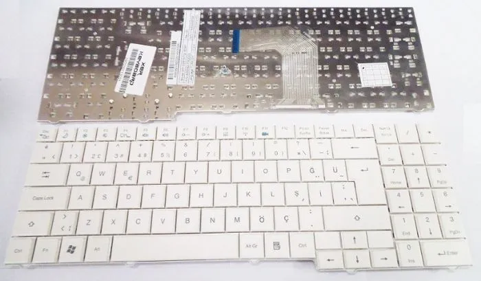 Casper MB50II1 MB50IA1 MB50 MB55 Casper CMY Klavye Türkçe Beyaz MP-09R16TQ-36041, mp-09r16tq-36043w