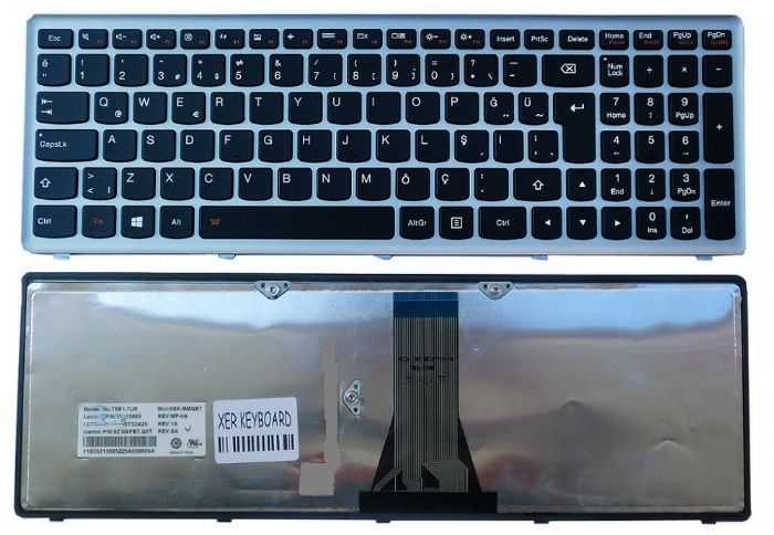Lenovo Z510, Lenovo Z546, Lenovo S500, Lenovo G500, Lenovo G505, Lenovo S510P, Lenovo FLEX 15 Klavye Türkçe MP-12U76TQ-6864 MP-12U7