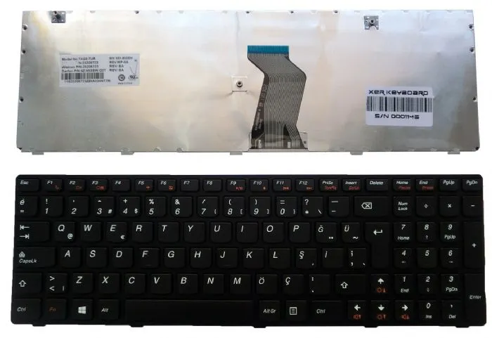 Lenovo G580 G580a G585 G585a Z580 Z585 V580 V580C V585 B580 B585 B590 B595 N580 N581 N585 N586 Klavye Tuş Takımı