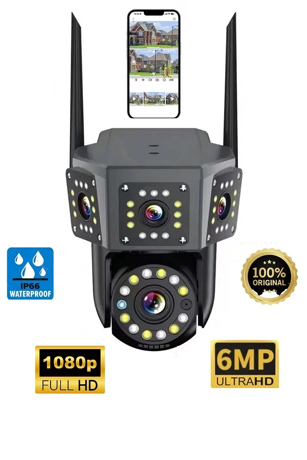 O-Kam 3016 Full HD 6 MP Gece Görüşlü IP Wi-Fi Güvenlik Kamerası