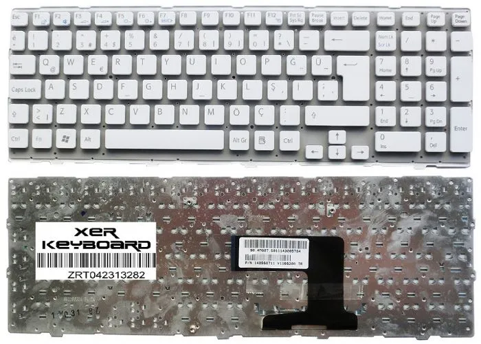 SONY VPCEL SONY VPC-EL KLAVYE TÜRKÇE BEYAZ 9z.n5csw.b0t