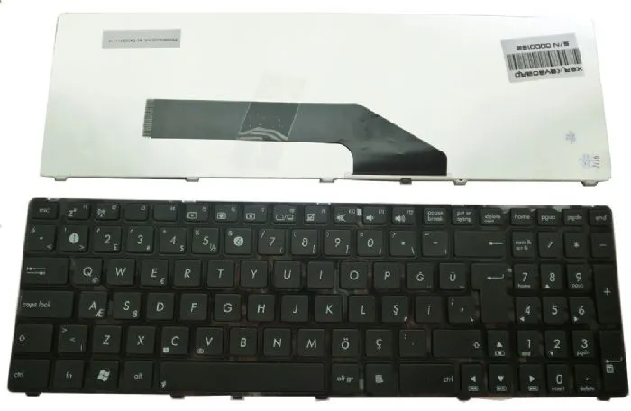 Asus K70ij, Asus K72, Asus N51, Asus G70, Asus F52, Asus F52q, Asus F90, Asus X5D, Asus X5DC, Klavye Türkçe MP-07G76TQ-5283