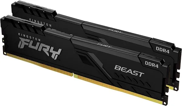 Kingston Fury Beast RGB 32 GB (2x16) 3600 MHz DDR4 CL18 KF436C18BBAK2/32 Ram