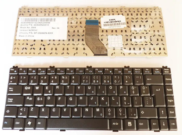 Casper TW8, Casper SW8 Casper EAA89 Klavye Türkçe AESW8N00010