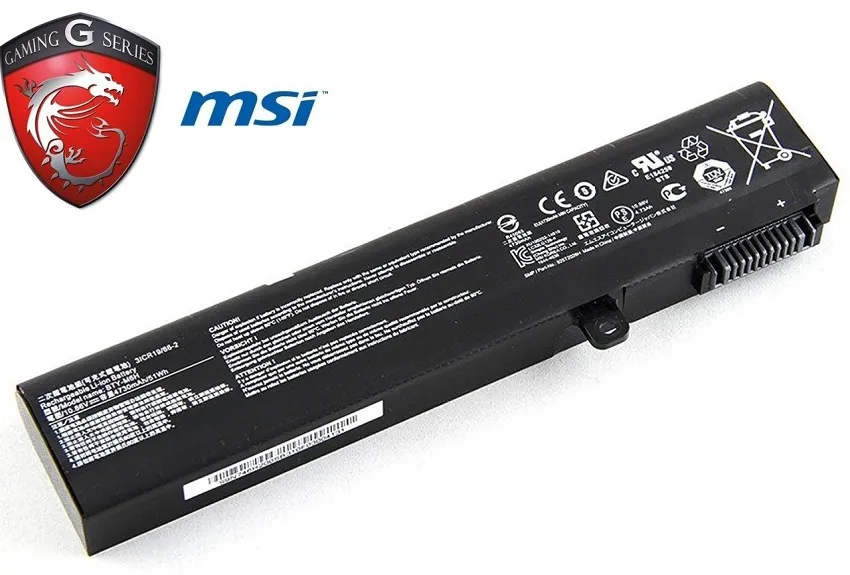 MSI GE72VR PE60, PE70, GE63 MS-1792, MS-1795, MS-1796 MS-16J1, MS-16J2, MS-16J3 MS-16J4, MS-16J5, MS-16J6, 3ICR19/65-2 Notebook Batarya