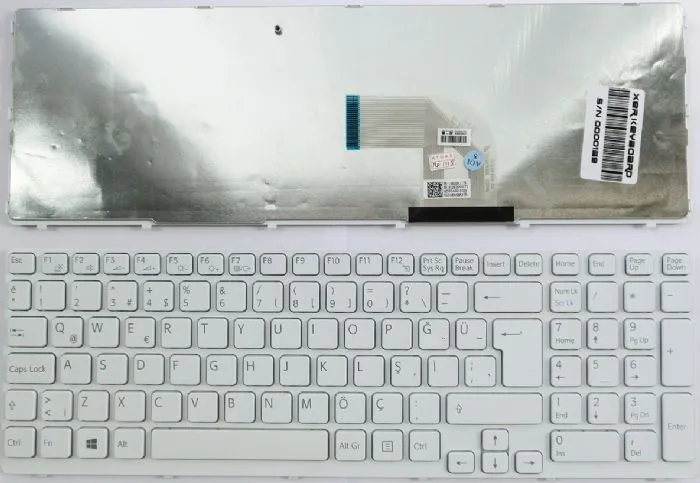 Sony SVE15 Klavye Türkçe Beyaz V133846BK3TR