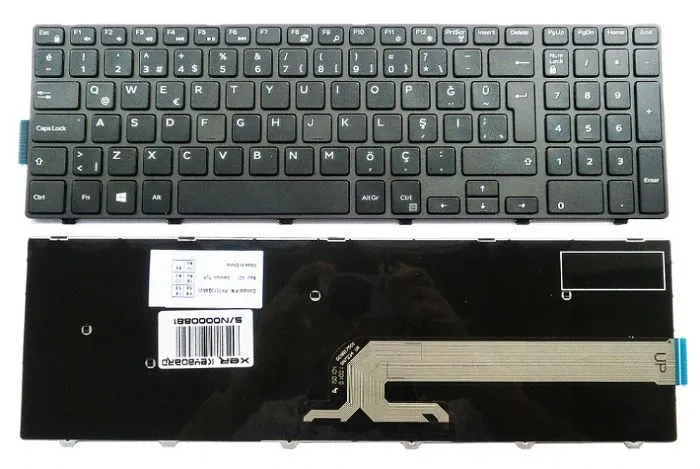 Dell Inspiron p40f 15 3000 3541 3542 3543 5542 5545 5547 3551 3558 0G7P48 0N3PXD 17-5000 0G7P48 0N3PXD P39F KLAVYE TÜRKÇE 