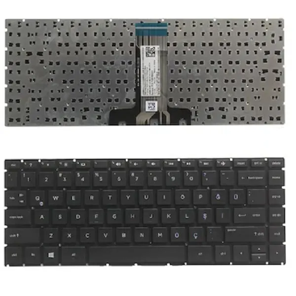 Hp 14-CF3012NT 4H0U0EA 14-CF3000NT 226Z4EA Notebook Klavye (Siyah TR)