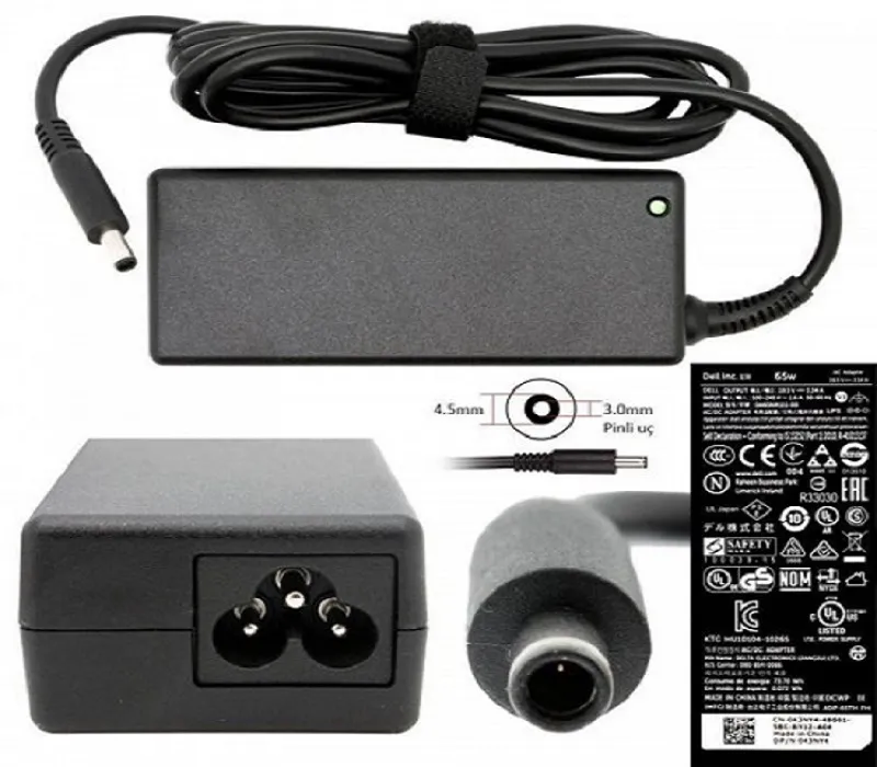 Dell 19v 3.34A Orjinal Notebook Adaptör (4.5x3.0mm)