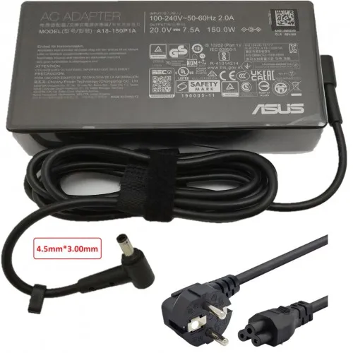Asus ADP-150CH BC A18-150P1A Notebook Adaptör (Orjinal 20V 7.5A 150W 4.5x3.0mm)