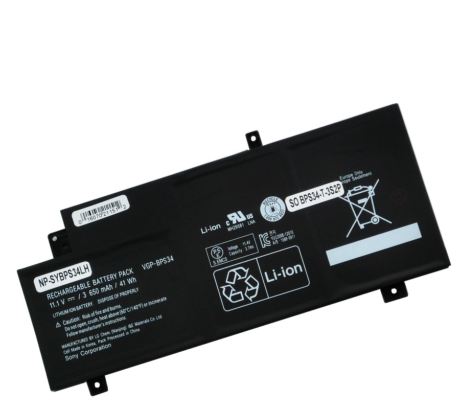 Sony VGP-BPS34, VGP-BPL34, Sony SVF15A, Sony SVF14A, Notebook Batarya