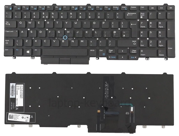 Dell Latitude E5570 Notebook Klavye Tuş Takımı TR Backlit