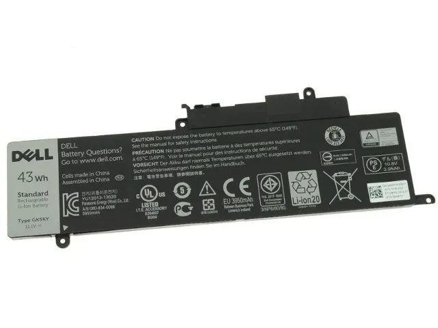 Dell 0GK5KY GK5KY 04K8YH 4K8YH Uyumlu Notebook Batarya (43Wh)