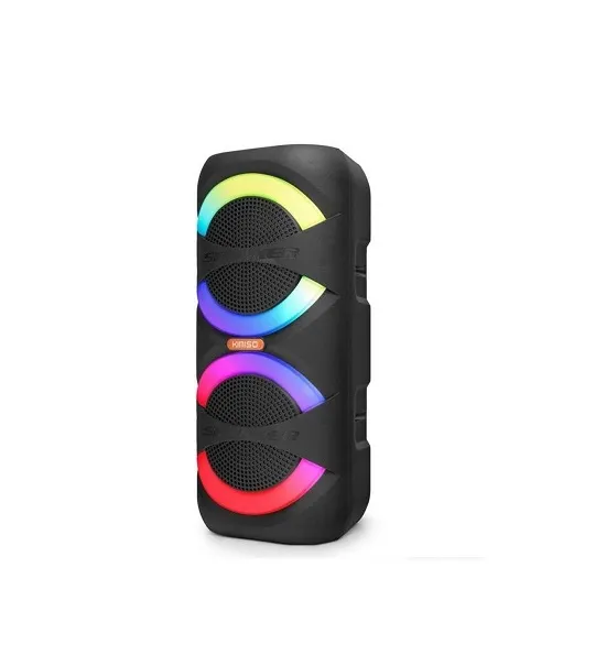 Kımıso QS1953 Bluetooth Hoparlör Rgb Led Fm Radyo 2x10w