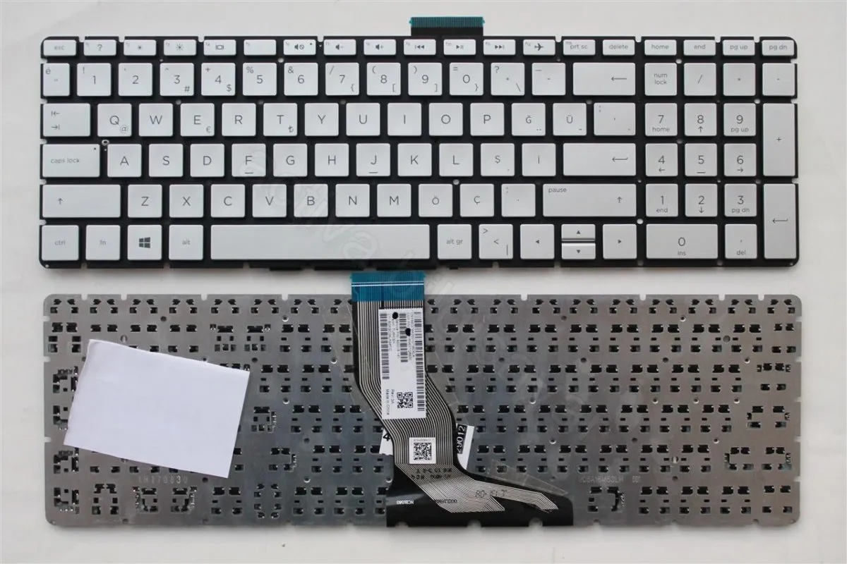 HP 250 g6, 255 g6, 256 G6, 258 G6, 3168ngw TPN-C129, TPN-C130, 15-bs 15-bw 15g-bx 15q-by 15-rb 15-ra 15-br 15-bq 15-au 15-bc Klavye Tuş Takımı