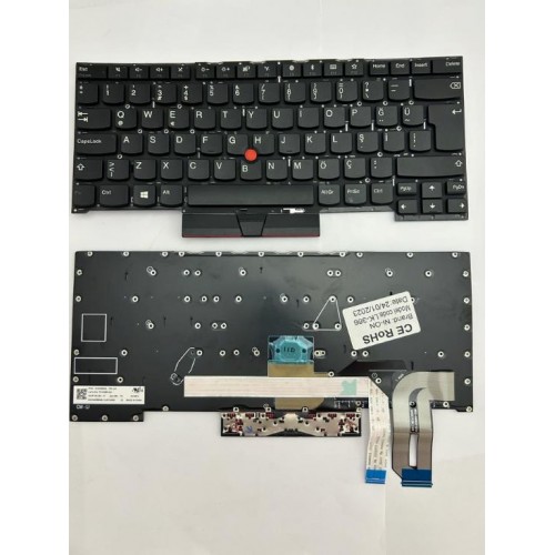 Lenovo Thinkpad T490S 20NX 20NY Notebook Klavye (Siyah-Işıksız TR)