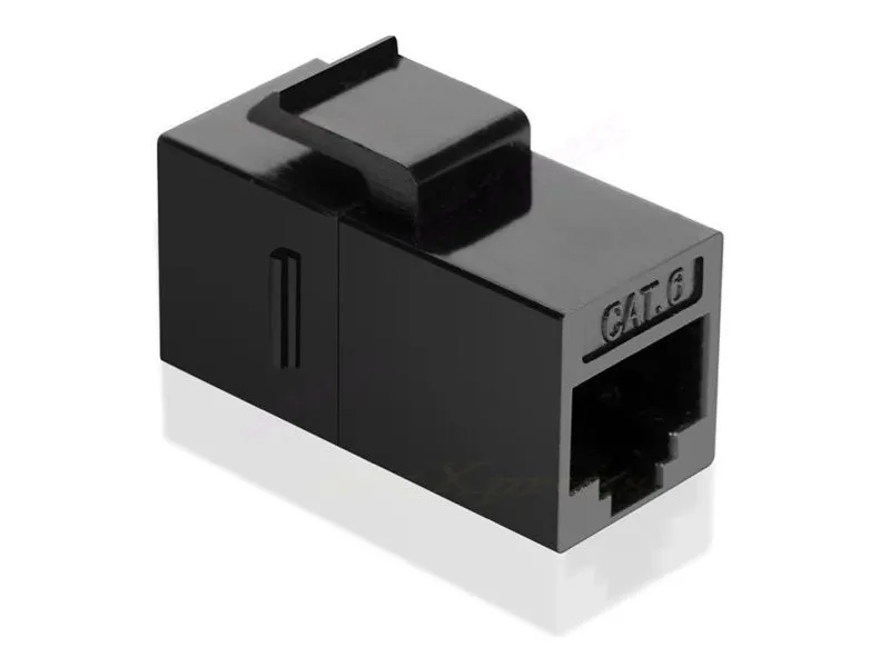 Xetef SL-8F8F F/F RJ45 180 Derece Modüler Keystone Jack Dişi Dişi 5 Adet Paket