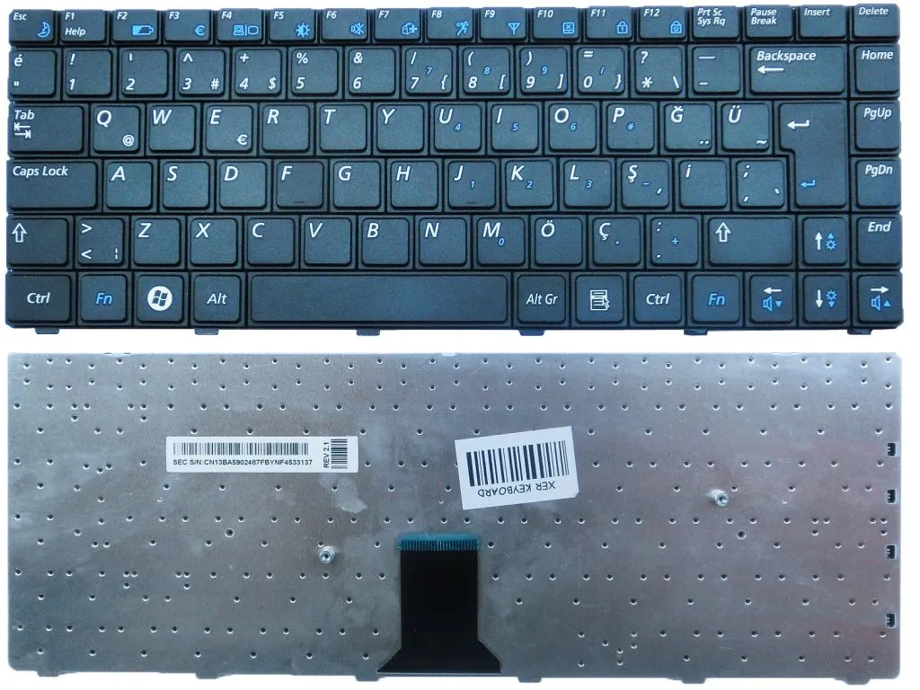 Samsung R518 R520 R522 Np-r518 np-r520 np-r522 r522h V102360AK1 Serisi Notebook Klavye Tuş Takımı Q-TÜRKÇE