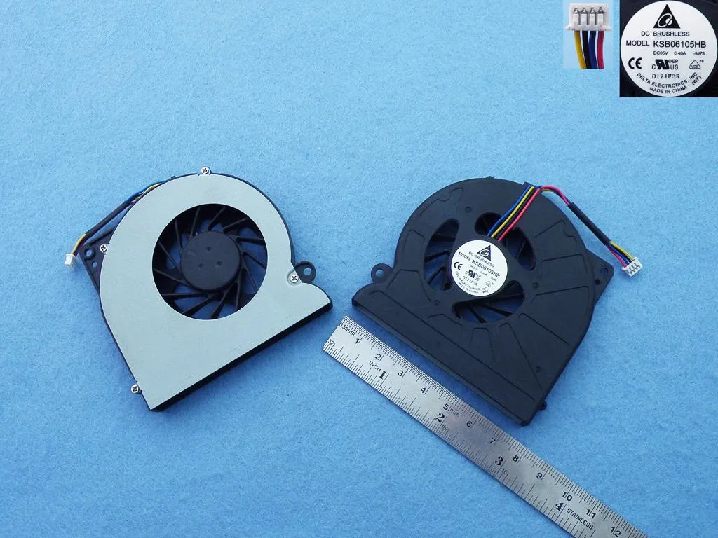 Asus N61, Asus N61v, Asus N61w, Asus N61j, Asus N61jv, Asus N61jq, Asus N61vg, Asus K72d Asus K72dr, Asus K52, Asus A52j Fan Ksb06105hb(Dc05v 0.40A) K