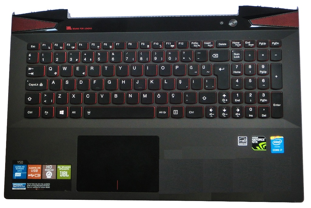 Lenovo Y50-70, Lenovo 20378 Klavye Türkçe Kasalı Orjinal
