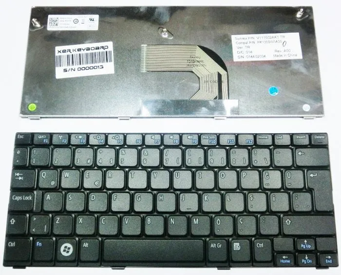 Dell İnspiron Mini 10 Dell İnspiron 1012 Dell İnspiron 1018 Klavye Türkçe