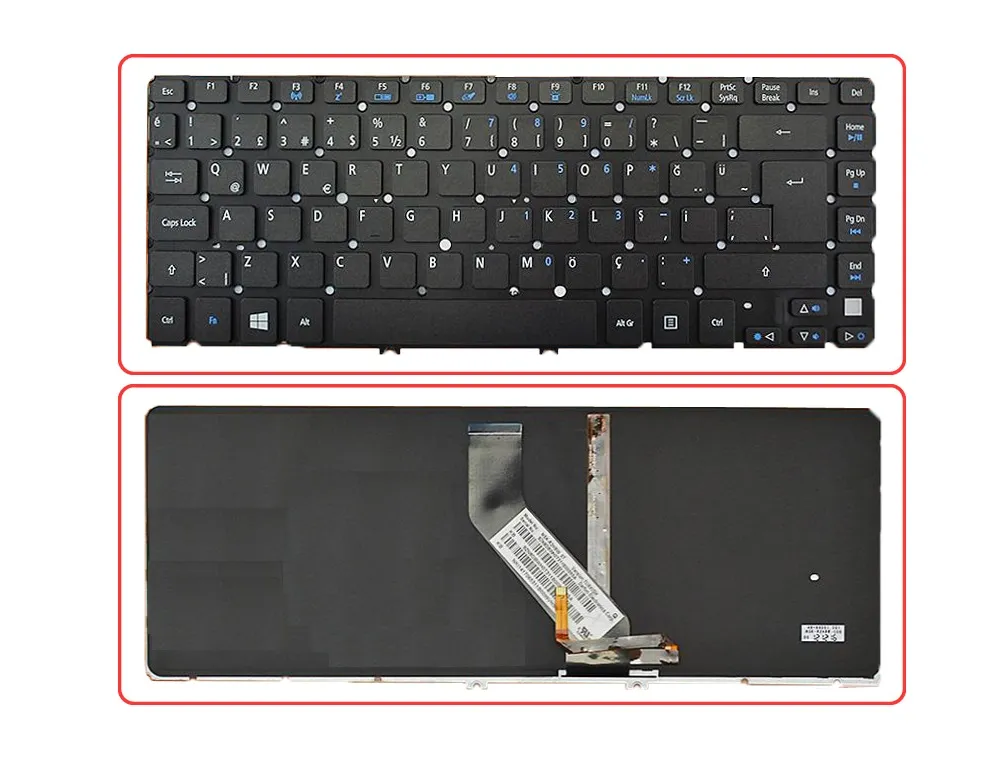 Acer V5-471, Acer V5-431, Acer M5-481 Klavye Türkçe (Işıklı)