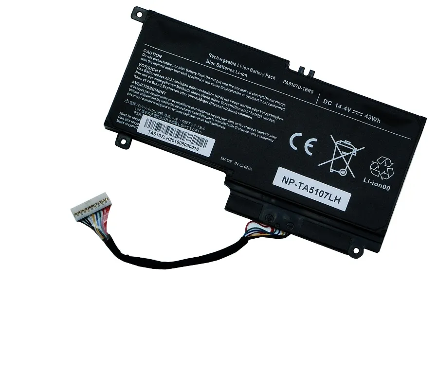 Toshiba PA5107U-1BRS L50-A Serisi L40-A, L40T-A, L50-A, L50T-A, P50-A, P50T-A P50-B, P50T-B, S50-A, S50D-A, S50T-A serisi batarya Pil 14.4v 43wh Sıfır