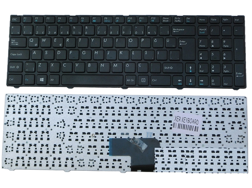 Casper C15M, Casper C15B, Casper CSD, Casper CSY, Casper C17 Casper CGU, Casper CRY Klavye ( CGU) MP-13A86TQ-5281 MP-13A86TQ-5284 Siyah