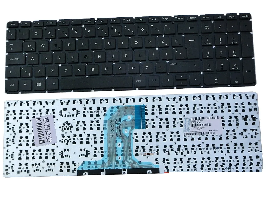 HP HPM14P16TQ-698, HPM14P16TQ-6982, PK131EM3A18, PK131EM4A00 Klavye Tuş Takımı Q-Türkçe