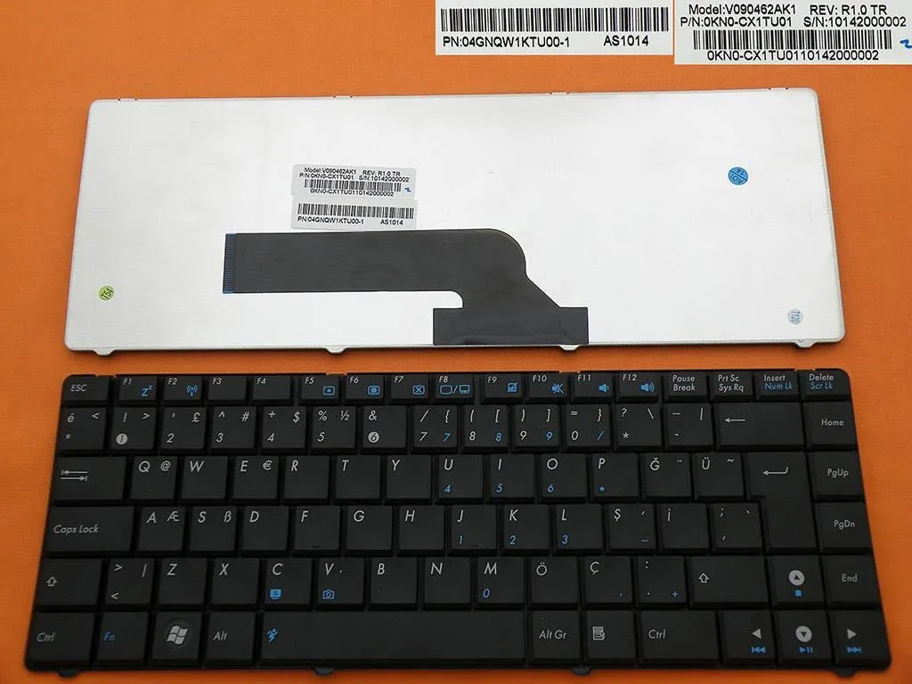 Asus K40, Asus A41, Asus X44H, Asus X8AC Klavye Türkçe