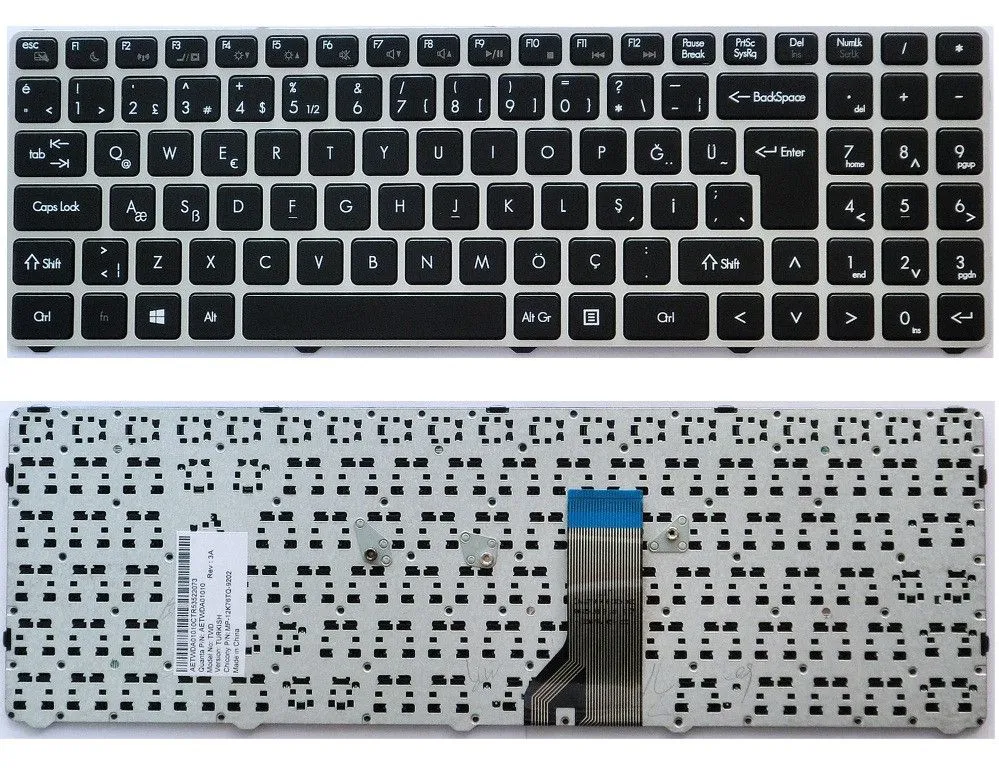 Casper Twd Klavye Türkçe Gri Çerçeveli mp-12k73us920,AETWDA00010